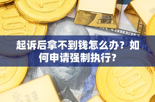 北京起诉后拿不到钱怎么办？如何申请强制执行？