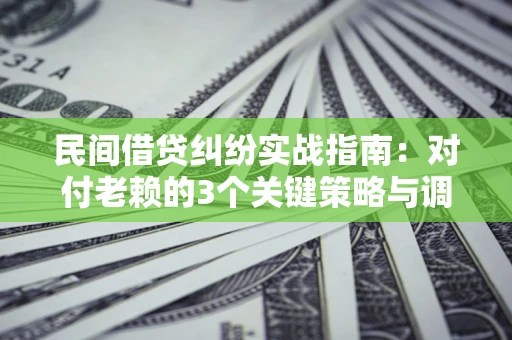 北京民间借贷纠纷实战指南：对付老赖的3个关键策略与调解盲区解析