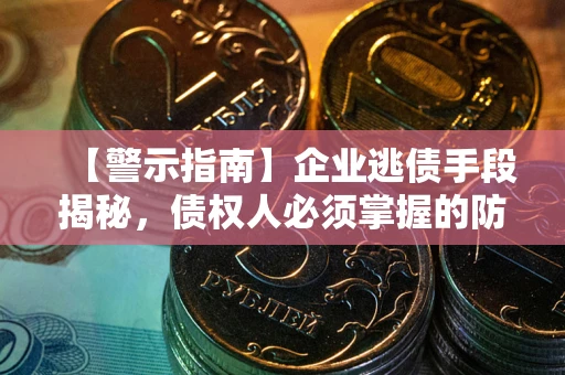 北京【警示指南】企业逃债手段揭秘，债权人必须掌握的防坑宝典
