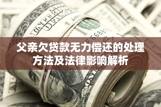 北京父亲欠贷款无力偿还的处理方法及法律影响解析